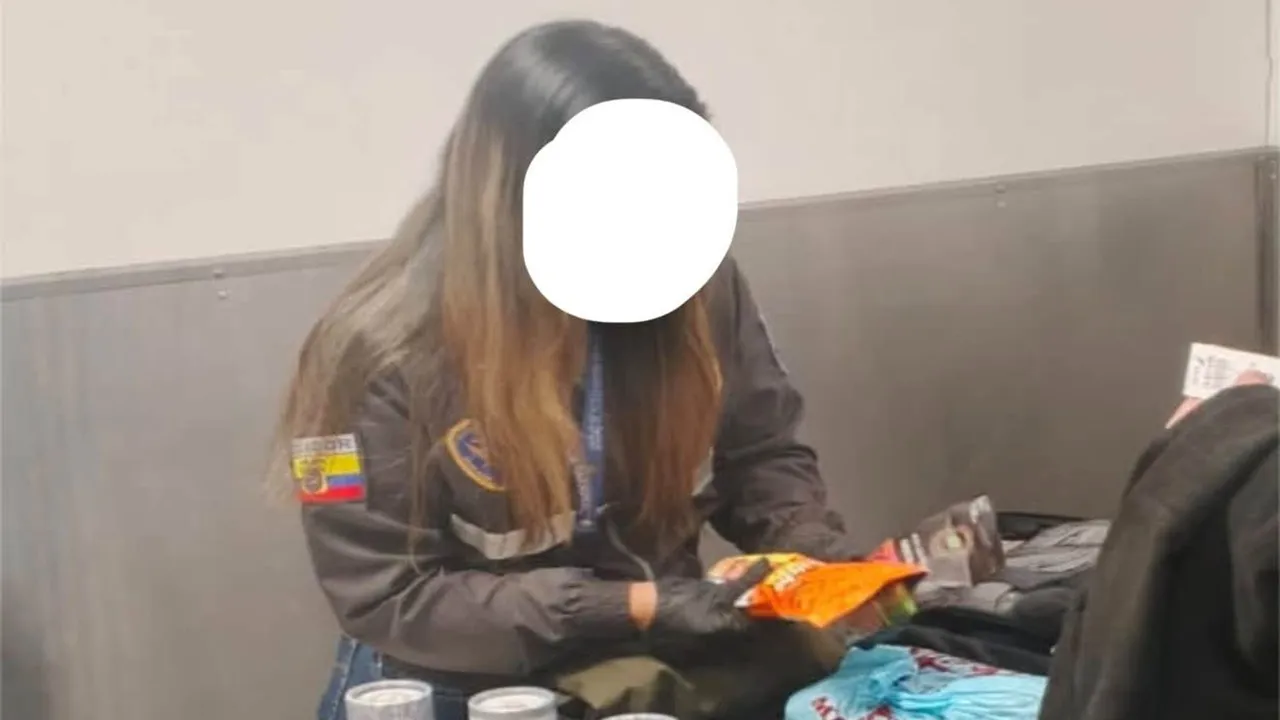 Joven colombiana capturada en Quito